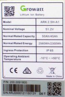 Lithium Solar Stromspeicher Growatt ARK HV Batterie System LiFePO4 7,68-25,6kWh