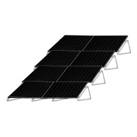 4-reihiges Solar-Montagesystem, silber, Quer-Verlegung, Montageart w&auml;hlbar