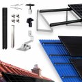 1-reihiges Solar-Montagesystem, schwarz, Quer-Verlegung, Montageart wählbar