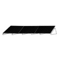 1-reihiges Solar-Montagesystem, schwarz, Quer-Verlegung, Montageart w&auml;hlbar