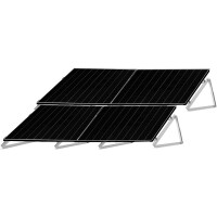 2-reihiges Solar-Montagesystem, schwarz, Quer-Verlegung, Montageart w&auml;hlbar