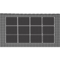 3-reihiges Solar-Montagesystem, schwarz, Quer-Verlegung, Montageart w&auml;hlbar