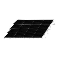 4-reihiges Solar-Montagesystem, schwarz, Quer-Verlegung, Montageart w&auml;hlbar
