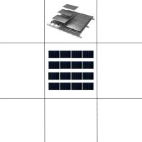 4-reihiges Solar-easy Klicksystem, schwarz,...