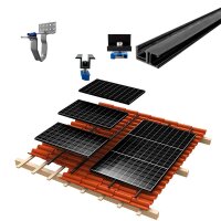 1-reihiges Solar-easy Klicksystem, schwarz,...