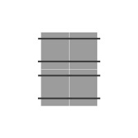 2-reihiges Solar-easy Klicksystem, schwarz, Hochkant-Verlegung, Dachpfanne