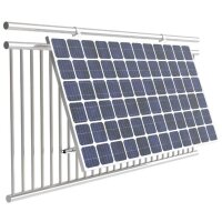 Balkonkraftwerk ALU-Halterung easy Solarhalterung Balkon Gel&auml;nder Montage-Set