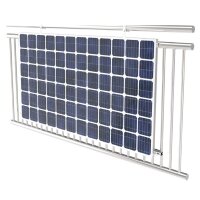 Balkonkraftwerk ALU-Halterung easy Solarhalterung Balkon Gel&auml;nder Montage-Set