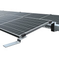 2-reihiges Solar-Montagesystem Aerocompact S15, Quer-Verlegung, Flachdach 10 Module Schwarz