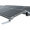3-reihiges Solar-Montagesystem Aerocompact S15, Quer-Verlegung, Flachdach 18 Module Silber
