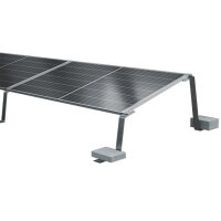 1-reihiges Solar-Montagesystem Aerocompact G15 Quer-Verlegung Freifl&auml;che