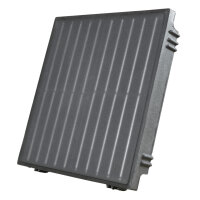 Platio Solar Pflasterstein Solarplatte OPAL Glas Schwarz 6,23m&sup2; (50 St&uuml;ck) ohne Wechselrichter ohne Kabel