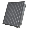 Platio Solar Pflasterstein Solarplatte OPAL Glas Schwarz 8,74m&sup2; (68 St&uuml;ck) ohne Wechselrichter 5 m T4 Kabel