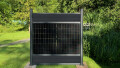 PV Zaun 2.0 Lieckipedia Solarzaun - Quer mit Boards - System 2m Pfosten + Pfostentr&auml;ger mit Platte Anthrazit 2 Module ohne Pfostenbeleuchtung
