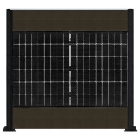 PV Zaun 2.0 Lieckipedia Solarzaun - Quer mit Boards - System 2m Pfosten + L-Schuh Siam 7 Module Ohne Pfostenbeleuchtung