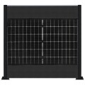 PV Zaun 2.0 Lieckipedia Solarzaun - Quer mit Boards - System 2,5m Pfosten zum einbetonieren Anthrazit 6 Module Ohne Pfostenbeleuchtung