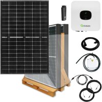 3300 Watt Plug &amp; Play Solaranlage mit Aufputzsteckdose, Growatt Wechselrichter, Sunova