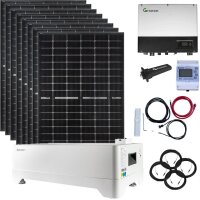 3000 Watt Hybrid Solaranlage, Komplettset einphasig, 5...