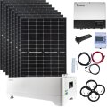 3000 Watt Hybrid Solaranlage, Komplettset einphasig, 5 kWh Lithiumspeicher, Sunova