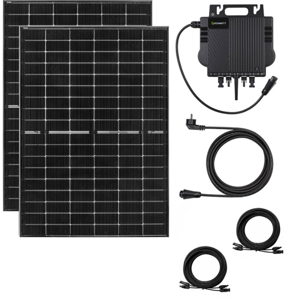 800 W Balkonkraftwerk Solaranlage Wechselrichter Balkonhalterung Speicher ohne Halterung Ohne Batterie-Speicher Sunova