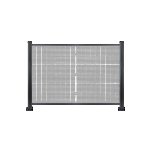 PV Zaun 2.0 Quer Komplettset ohne Module, Montageart und Anzahl Elemente wählbar